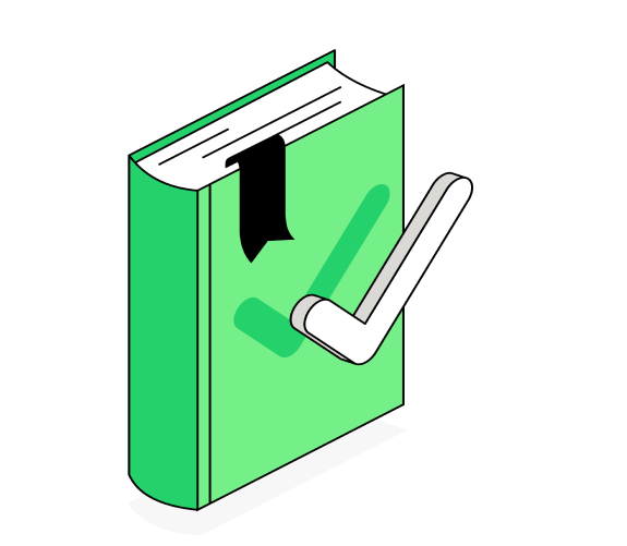 Illustration showing AI correcting spelling and style errors in search queries.